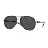 Versace Dark Grey Pilot Unisex Sunglasses Ve2260 100187 60