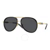 Versace Dark Grey Pilot Unisex Sunglasses Ve2260 100287 60