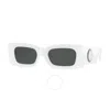 Versace Womens White Ve4474u Rectangle-frame Acetate Sunglasses