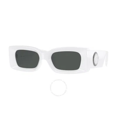Versace Womens White Ve4474u Rectangle-frame Acetate Sunglasses