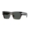 Versace 55mm Plaque Rectangular Sunglasses In Black