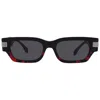 Versace Rectangle-frame Sunglasses In Black