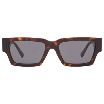 Versace Dark Grey Rectangular Unisex Sunglasses Ve4459 108/87 54