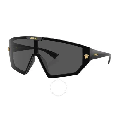Versace Injected 0ve4461 Sunglasses In Dark Grey,mirror Gold