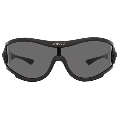 Versace Dark Grey Shield Unisex Sunglasses Ve4475 536087 142