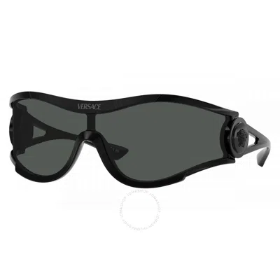 VERSACE VERSACE DARK GREY SHIELD UNISEX SUNGLASSES VE4475 536087 142