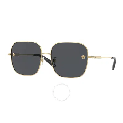 VERSACE VERSACE DARK GREY SPORT LADIES SUNGLASSES VE2246D 100287 59