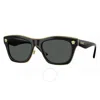 Versace 53mm Rectangular Sunglasses In Gray