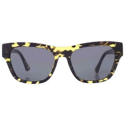 Pre-owned Versace Dark Grey Square Men's Sunglasses Ve4457 542887 55 Ve4457 542887 55 In Gray