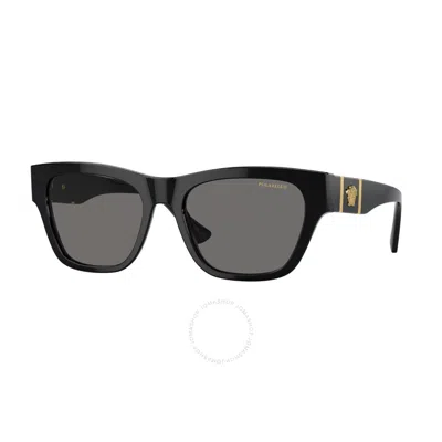 VERSACE VERSACE DARK GREY SQUARE MEN'S SUNGLASSES VE4457 GB1/81 55