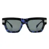 Versace 55mm Plaque Rectangular Sunglasses In Multi