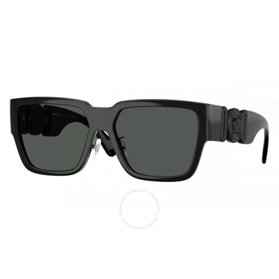 Versace Open Box -  Dark Grey Square Men's Sunglasses Ve4483d 536087 57 In Black