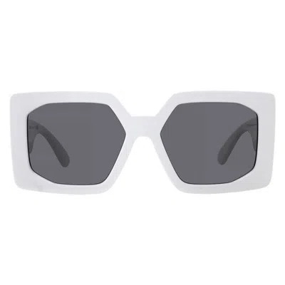 Versace Dark Grey Square Sunglasses Ve4478u 314/87 55 In White