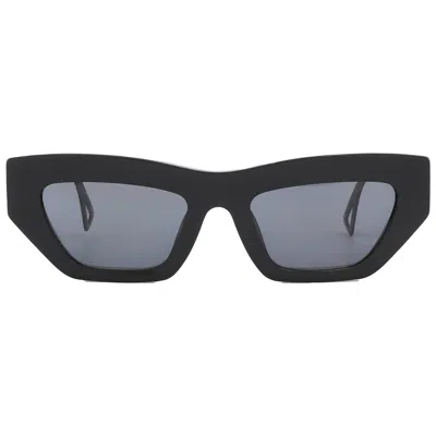 Versace Dark Grrey Cat Eye Ladies Sunglasses Ve4432u 523287 53 In Black