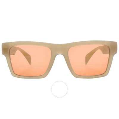 Versace Dark Orange Rectangular Men's Sunglasses Ve4445 541174 54