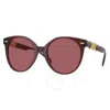 Versace Dark Violet Oval Ladies Sunglasses Ve4442 541069 55