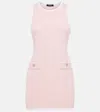 Versace Strandkleid Aus Barock-jacquard In Pink