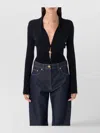 Versace Safety Pin Draped Bodysuit