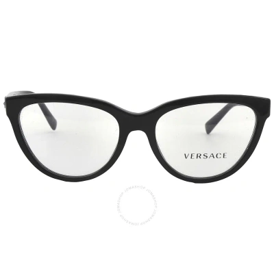 Versace Demo Butterfly Ladies Eyeglasses Ve3264b Gb1 51 In Black