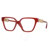 Versace Demo Butterfly Ladies Eyeglasses Ve3358b 5476 54 In Red