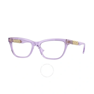 Versace Demo Cat Eye Eyeglasses Ve3318 5353 52 In Pink