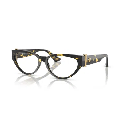 Versace Demo Cat Eye Eyeglasses Ve3366f 777 55 In Black