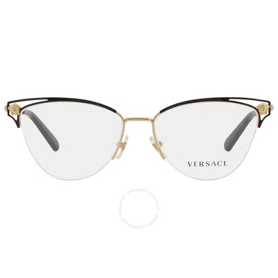 Versace Demo Cat Eye Ladies Eyeglasses Ve1280 1433 55 In Black