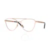 Versace Demo Cat Eye Ladies Eyeglasses Ve1296 1515 57 In Brown