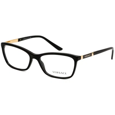Versace Demo Cat Eye Ladies Eyeglasses Ve3186 Gb1 54 In Black