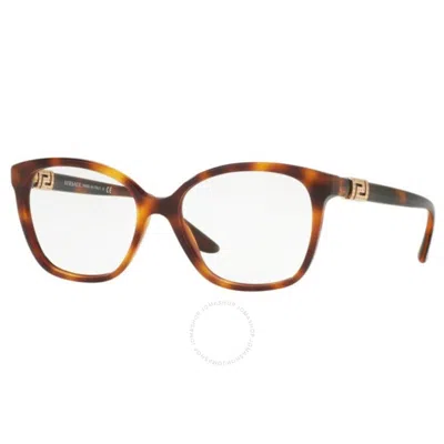 Versace Demo Cat Eye Ladies Eyeglasses Ve3235ba 5217 54 In Brown