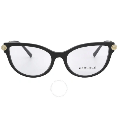 Versace Demo Cat Eye Ladies Eyeglasses Ve3270q Gb1 54 In N/a