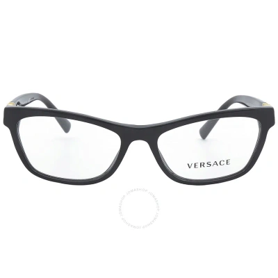 Versace Demo Cat Eye Ladies Eyeglasses Ve3272 Gb1 52 In Black