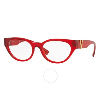 Versace Demo Cat Eye Ladies Eyeglasses Ve3282 5280 51 In Red
