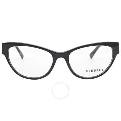 Versace Demo Cat Eye Ladies Eyeglasses Ve3287 Gb1 53 In N/a