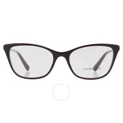Versace Demo Cat Eye Ladies Eyeglasses Ve3293 Gb1 55 In Black