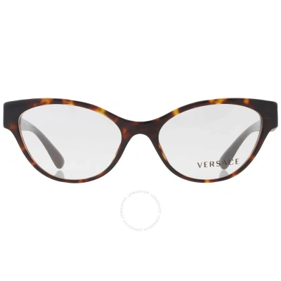 Versace Demo Cat Eye Ladies Eyeglasses Ve3305 108 53 In Black