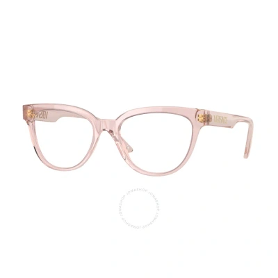 Versace Demo Cat Eye Ladies Eyeglasses Ve3315 5339 54 In Ink / Pink