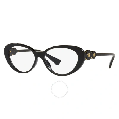 Versace Demo Cat Eye Ladies Eyeglasses Ve3331u Gb1 53 In Black