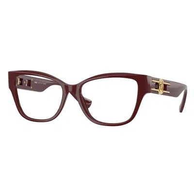 Versace Demo Cat Eye Ladies Eyeglasses Ve3347 5515 52 In Brown