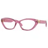 Versace Demo Cat Eye Ladies Eyeglasses Ve3356 5469 55