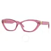 Versace Demo Cat Eye Ladies Eyeglasses Ve3356 5469 55