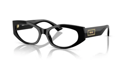 Versace Demo Cat Eye Ladies Eyeglasses Ve3369f Gb1 53 In ["black"]