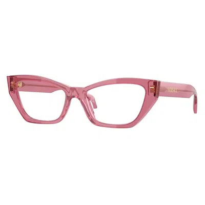 Versace Demo Cat Eye Ladies Eyeglasses Ve3373u 5516 52 In Pink