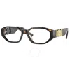 Versace Demo Geometric Men's Eyeglasses Ve3320u 108 56
