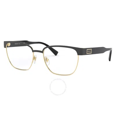 Versace Ve1264 Men's Pillow Eyeglasses In Black Gold-tone