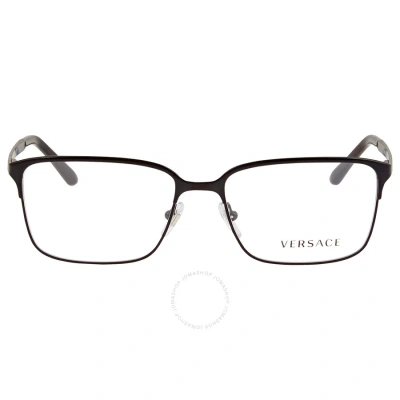 Versace Demo Rectangular Men's Eyeglasses Ve1232 1261 54 In Black