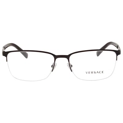 Versace Demo Rectangular Men's Eyeglasses Ve1263 1009 55 In White