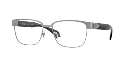 Versace Demo Rectangular Men's Eyeglasses Ve1306 1262 55 In ["gunmetal"]