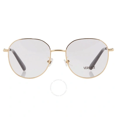 Versace Demo Round Ladies Eyeglasses Ve1282d 1002 53 In Gold