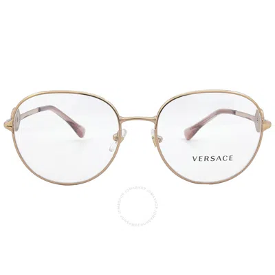 Versace Demo Round Ladies Eyeglasses Ve1288 1412 54 In Gold